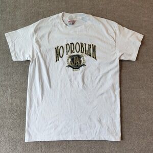 Vintage 90s No Problem Jamaica Tshirt Single Stitch Hanes Heavyweight 50/50‎